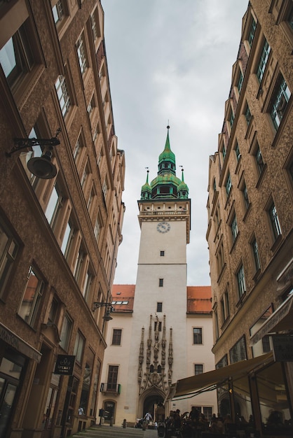 Brno República Checa 16 de junho de 2019 vista da antiga prefeitura da cidade europeia