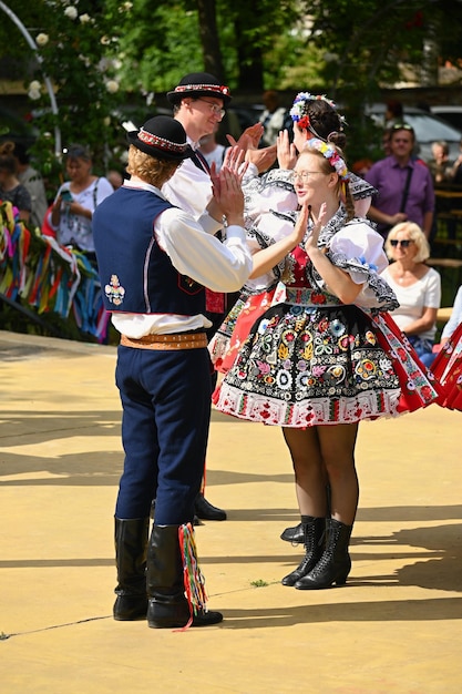 Brno República Checa 24 de junio de 2023 Fiestas tradicionales de la fiesta de la fiesta en la República Checa