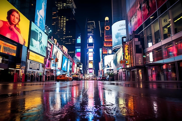 Broadway-Lichter in der Times-Square-Fotografie