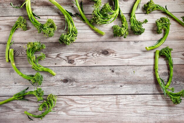 Broccolini híbrido de col para una alimentación saludable