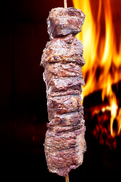 Brocheta de carne deliciosa