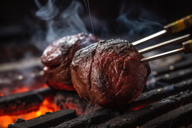 Brocheta de carne picanha a la brasa