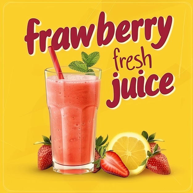 brochura promocional de bebidas frescas