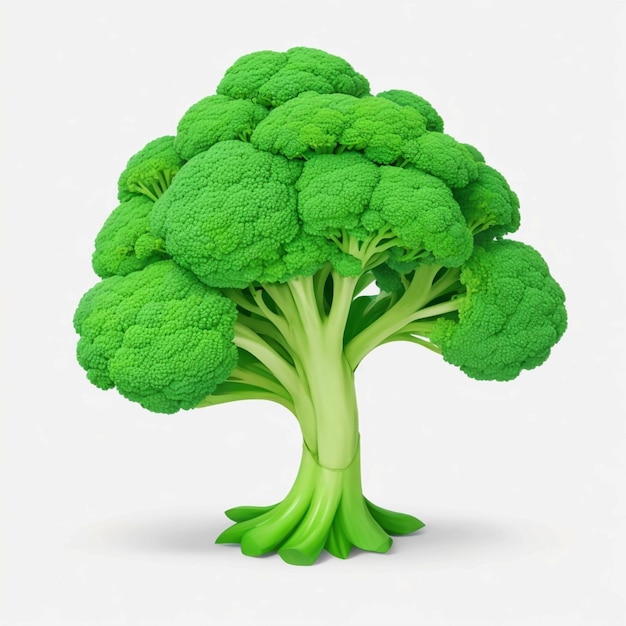 Brokkoli mit grüner Blattspitze