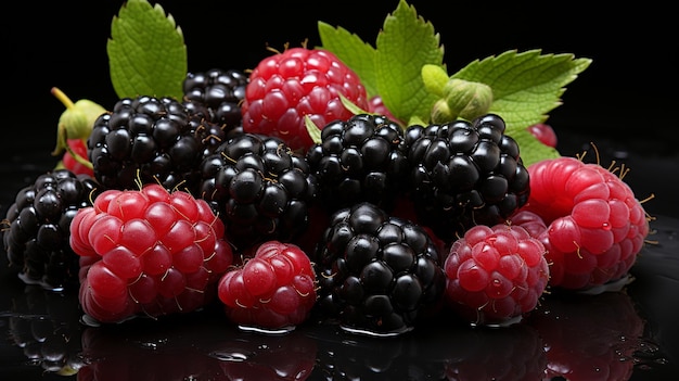 Brombeeren HD 8K Wallpaper Stock Fotobild