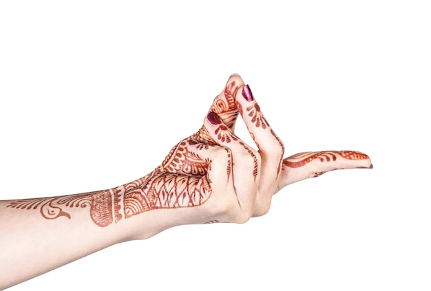 Bronchial-Mudra mit Henna