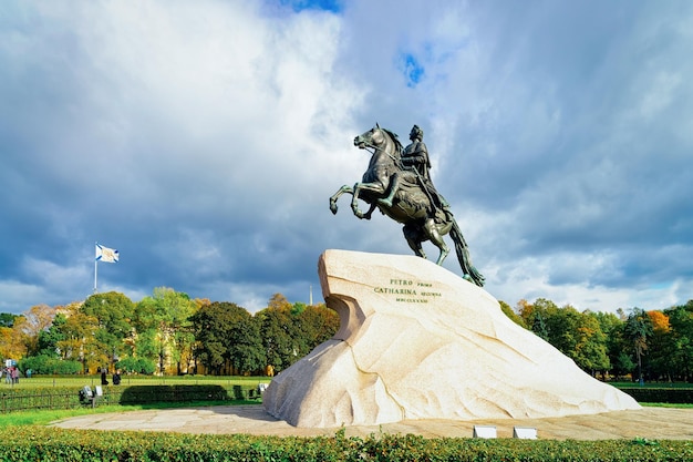 Bronzereiter in Sankt Petersburg in Russland.