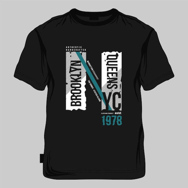 Brooklyn Queens New York City Grafik Typografie Vektor T-Shirt Druck