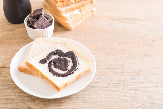 Brot mit Schokolade