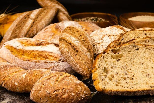 Brot-Nahaufnahme am Studio-Set