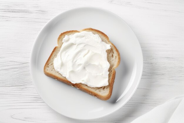 Brot-Sahne-Scheiben-Käse Ai erzeugen