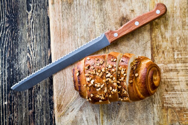 Foto brot schneiden