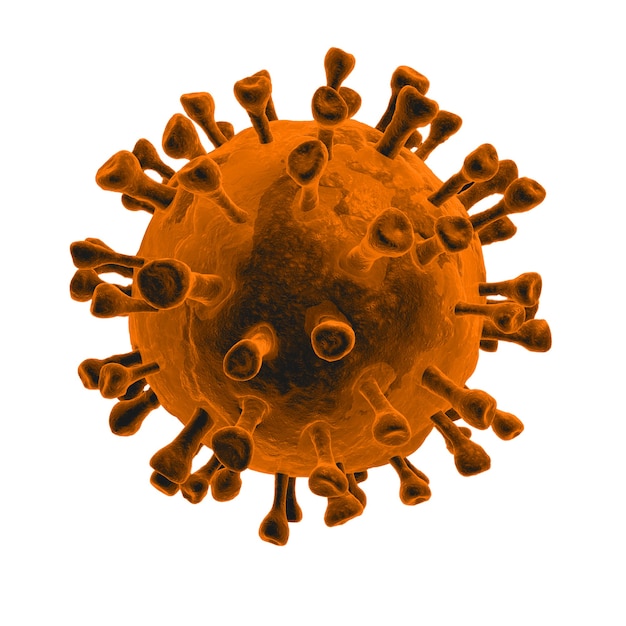 Foto brote de células de coronavirus