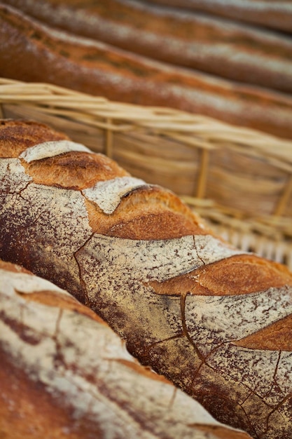 Brote in einer Bäckerei