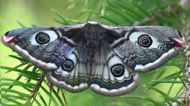 brotes de ramas de primavera de mariposa, concepto de fondo de primavera nueva vida