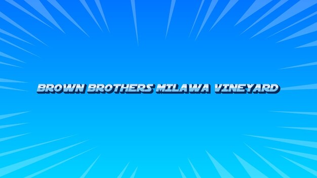 Foto brown brothers milawa vineyard 3d blauer text