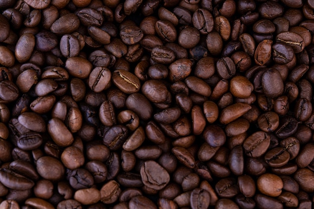 Brown geröstete Kaffeebohnen Hintergrund