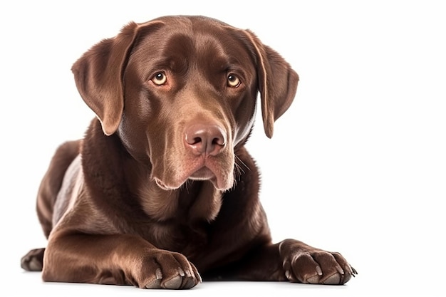 Brown_Labrador_Retriever_dog_isolated_on_the_white_backg