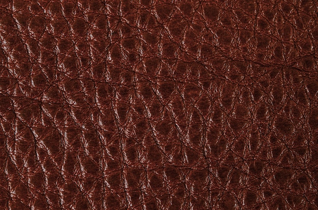 Brown Leder Textur Nahaufnahme. Leder Textur Hintergrund.