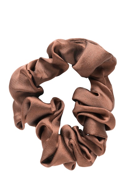 Brown scrunchy isolado