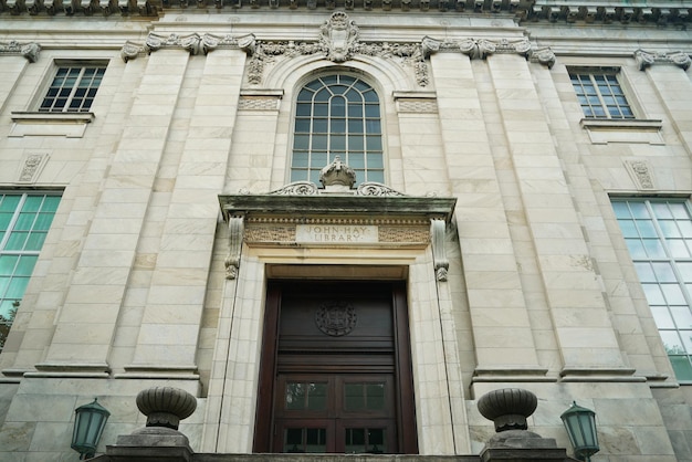 Foto brown university, providence, rhode island, historisches gebäude, john hay library