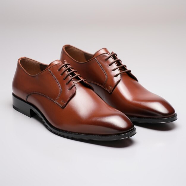 Brown Uno Derby Schuhe im klassischen Stil mit einem modernen Twist