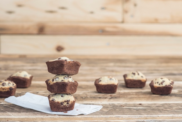 Brownie de biscoito de chocolate artesanal