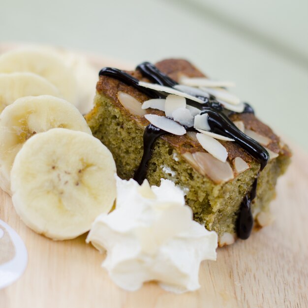 Brownie de chocolate com bannana