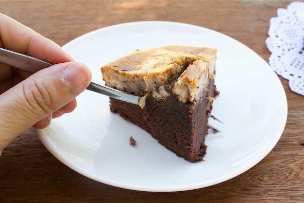 Brownie Käsekuchen