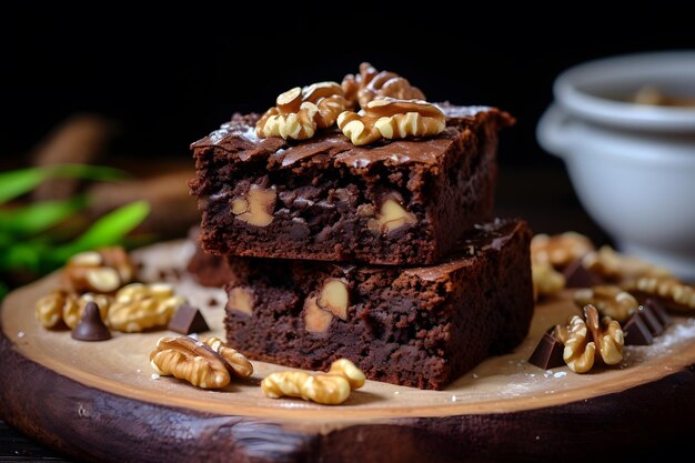 Brownie mit Walnüssen