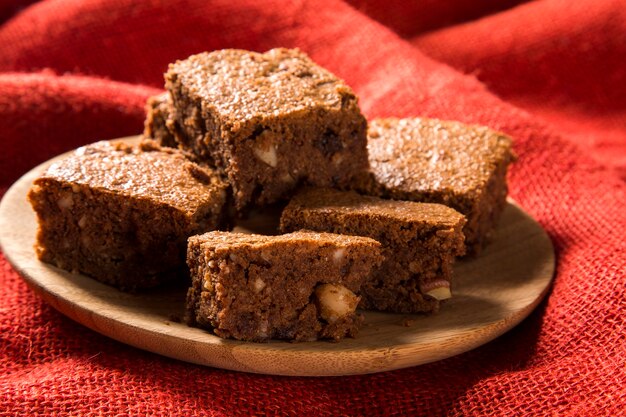 brownies de castañas con chocolate