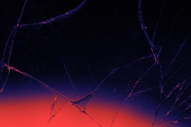 Foto bruchglashintergrund in duotone rot und blau bremsenkonzept hintergrundtapete