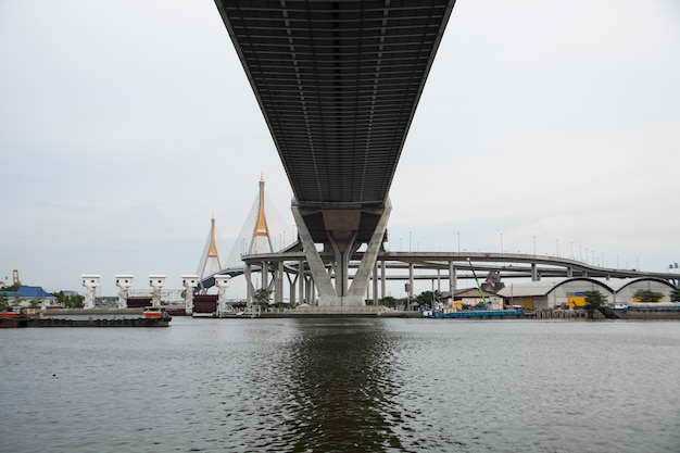 Brücke über den Fluss.