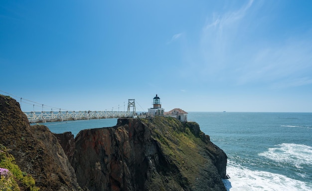 Brücke zum Leuchtturm am Point Bonita Marin County