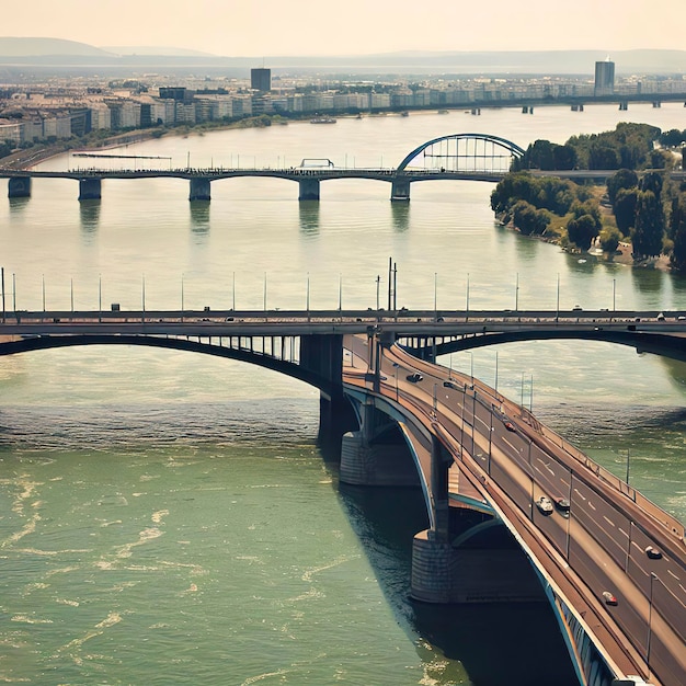 Brücken auf der Donau in Wien