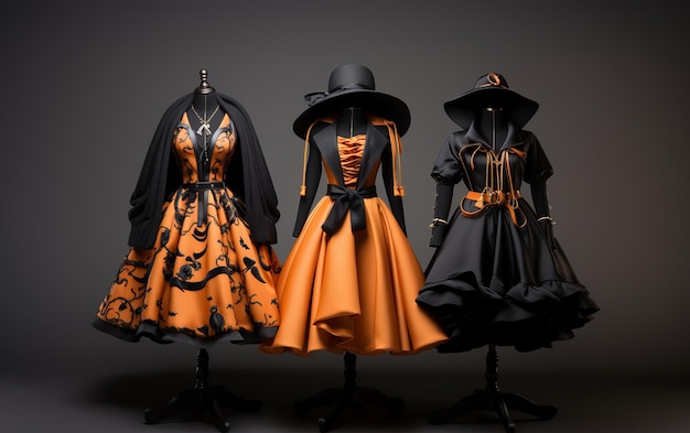 Foto la bruja de moda busca un ejemplo de disfraz de halloween