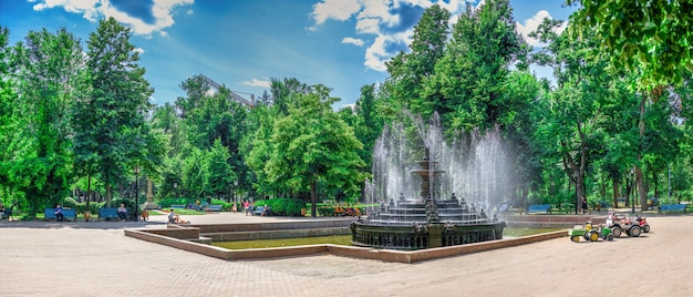 Brunnen im chisinau central park, moldawien