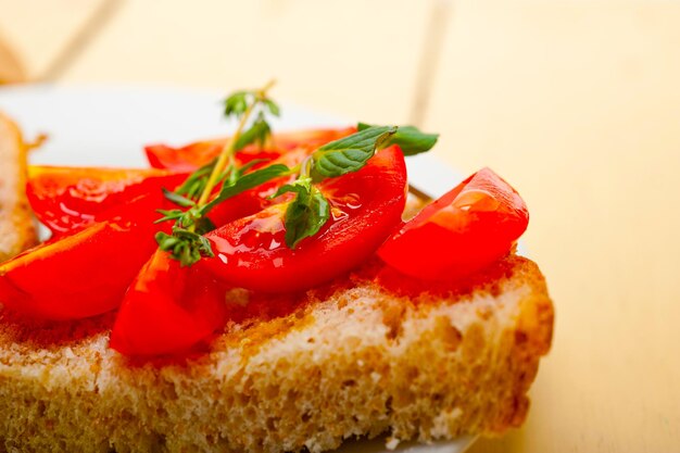 Bruschetta de tomate italiano