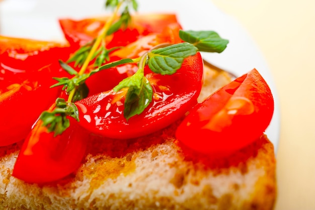 Bruschetta de tomate italiano