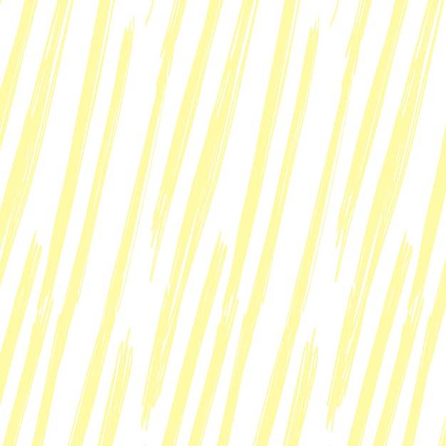 Brush doodle patrón png fondo transparente diseño sencillo de color amarillo