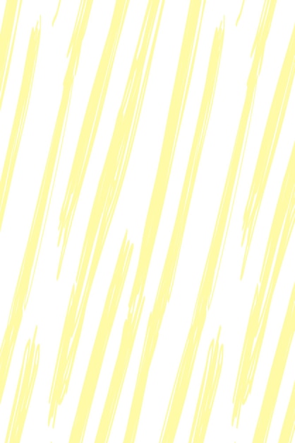 Brush doodle patrón png fondo transparente diseño sencillo de color amarillo