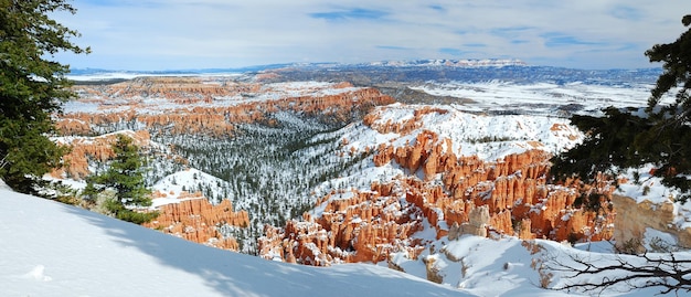 Bryce Canyon mit Schnee im Winter