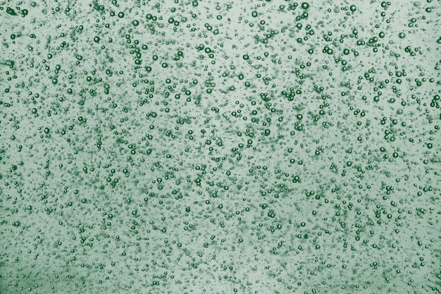 Bubble Green Smaragd Textur Hintergrund kleine Shampoo-Blasen