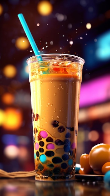 Bubble tea é uma bebida popular nas filipinas.