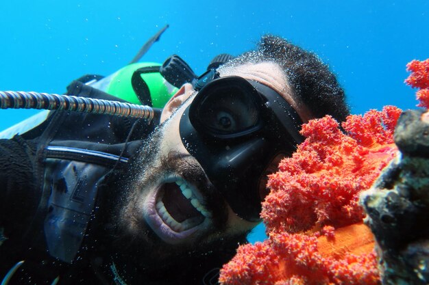 Foto buceo en el mar