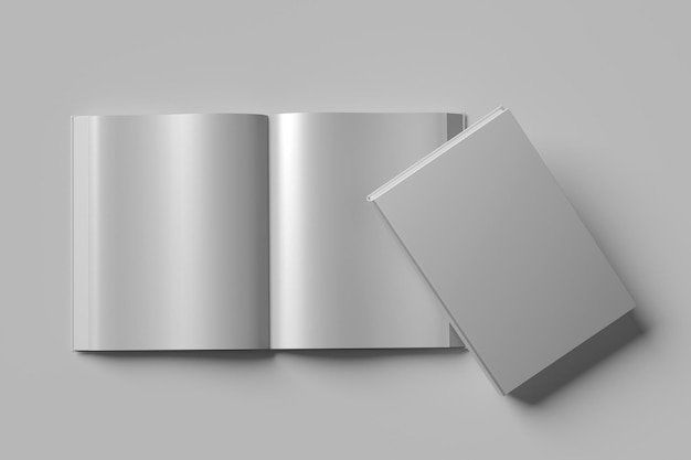 Foto buch magazin mockup leer