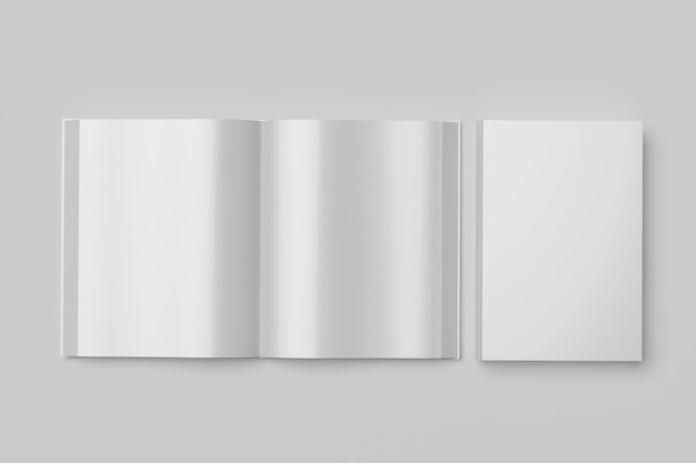 Buch Magazin Mockup leer