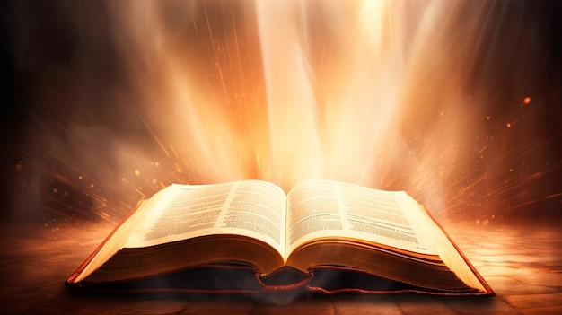Buch mit Licht öffnen