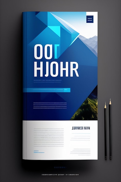 Foto buchcover-mockup isoliert ai generativ