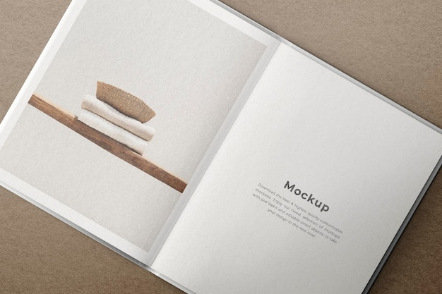 Buchseiten-Mockup einfaches Verlagsprodukt psd